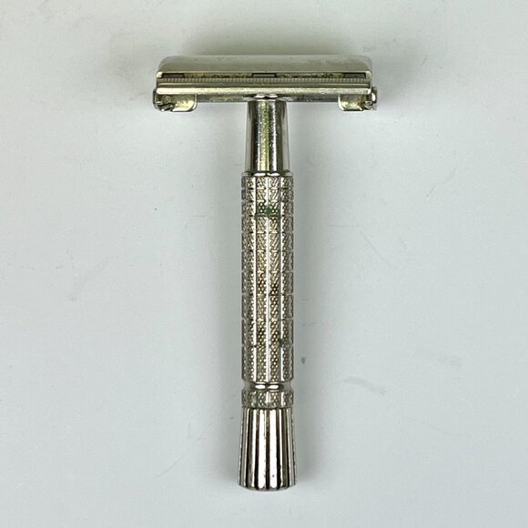 1964 J4 Gillette Flare Tip Super Speed TTO Double Edge Safety Razor Vintage - Picture 1 of 11